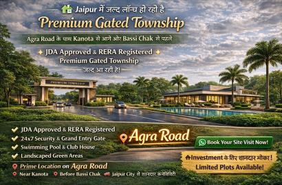 JDA Approved & RERA Registered Upcoming Gated Township – Agra Road, Jaipur