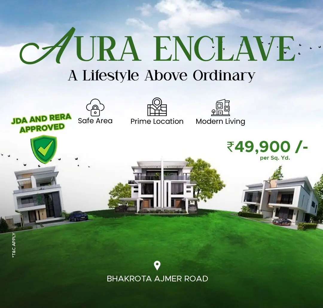 Aura Enclave, Bhakrota, Ajmer Road, Jaipur Plot in ajmer road
